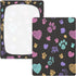 Bseiialft 52 28 Colorful Dog Paws Hearts Cute Crib Sheets for Boys Girls Soft and Breathable Cotton Baby Sheets