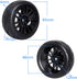 4-Pack 1:10 Scale RC On-Road Racing Tires and Wheels with Foam Inserts, 12mm Hex Hub Fits Traxxas Redcat Tamiya TT-02