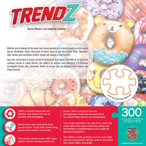 MasterPieces 300 Piece EZ Grip Jigsaw Puzzle - Donut Resist - 18"x24"