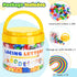 278 10 18 3+, Pcs Lacing Letters Beads, Lowercase Alphabet Learning Toys, Color Rainbow Alphabet Beads with Laces