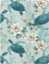Pigsaly 27x39 Inch Crib Sheets Sea Turtles Flowers Baby Sheet for Standard Crib Mattress Boys Girls Toddler Bed Sheets