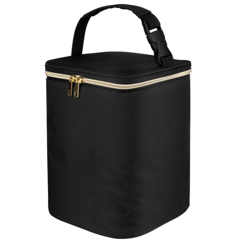 Teamoy Breastmilk Cooler Bag for up to 4 Large 9 Ounce Bottles - Perfect for Working Moms, Black
