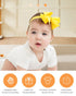 jollybows 40pcs Baby Girls Grosgrain Ribbon Hair Bows - 4" Elastic Hair Band Accessories for Infants Newborn