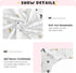 Emelivor Paper Airplane White Baby Crib Sheets for Boys Girls Soft Nursery Bedding Sheet Crib Mattress Sheets for Girl