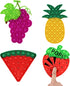 4 Pack Fidget Toys - Fruit Silicone Sensory Fidget Poppers for Stress Relief and Educational Pop Toys