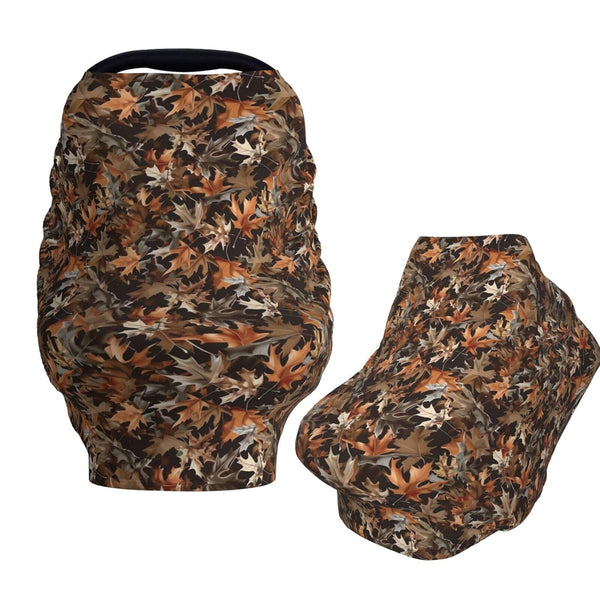 Hunting Camo Leave Baby Car Seat Canopy Nursing Cover for Breastfeeding Multi-Use