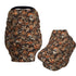 Hunting Camo Leave Baby Car Seat Canopy Nursing Cover for Breastfeeding Multi-Use