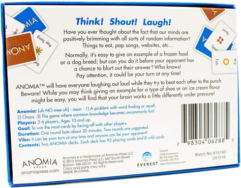 Anomia Card Game - Best Party Game for Families, Teens, and Adults
