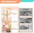 ACEPRUT ACE PRODUCT 52.3"x16.5", ACEPRUT Large Stuffed Animal Storage Natural Pine Wood Stuffed Animal Organizer Holder