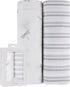 Ely's & Co. Muslin Swaddle Blankets 2-Pack for Baby Boy, 100% Cotton