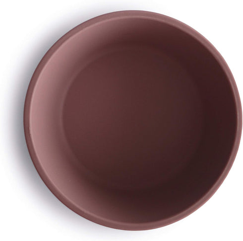 mushie Silicone Suction Bowl - BPA-Free Non-Slip Design (Cloudy Mauve)