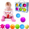 Baby Multi Sensory Toys Gift Set, Textured Massage Balls, BPA Free, 6 Pack for Toddlers 1-3 Months