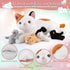 5 1 Mommy 4 3-8, gnomantic Pieces Cat Stuffed Animals with Babies Inside Belly - Stuffed Cat with Kittens - Stuffed