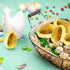 12 Count Taboom Gold Easter Eggs - Plastic Easter Eggs Fillable Golden Egg Hunt For Easter Baskets, Party Decorations