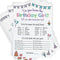 Printed Party Kids Birthday Game, Who Knows Her Best, Notebook Theme, Set of 25