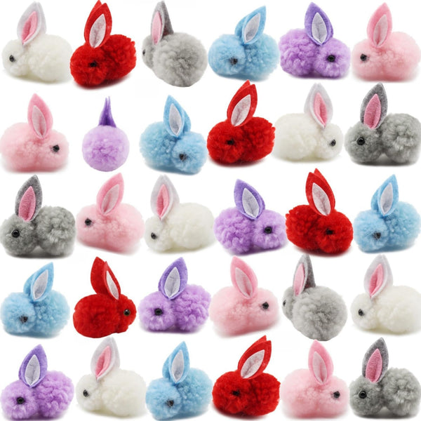 YGbridge 30 Pcs Mini Plush Easter Bunny Animals, Miniature Stuffed Rabbit, Soft Tiny
