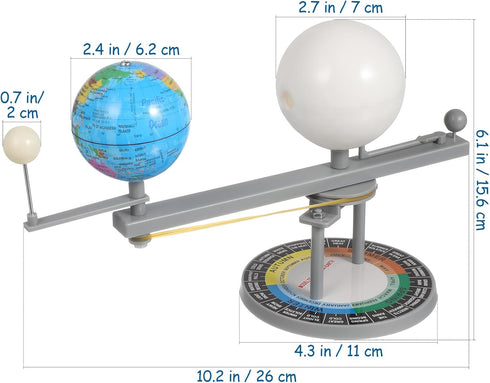 Vaguelly Sun Earth Moon Orbital Model for Kids Educational Geography Model & Astronomical Teaching Tool