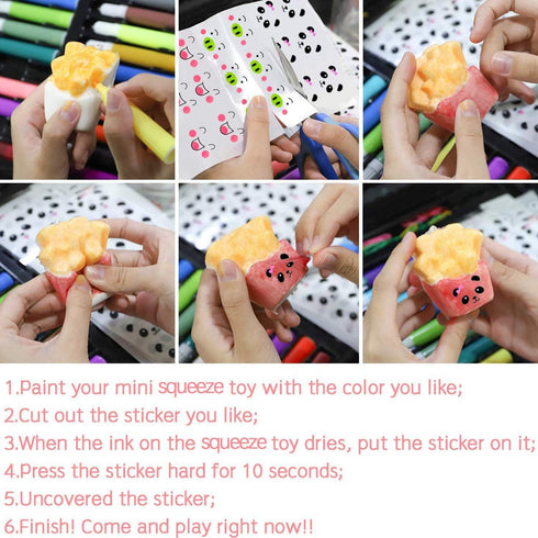 30 WATINC Random Pcs DIY Squeeze Toys Cream Scented Kawaii Simulation Lovely Toy Medium Mini Soft Food Squeeze Bread
