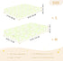 miaozhen 1 Pack 52x28 Cotton Baby Crib Sheets Soft Comfy Cute White Animal Elephants Green Muslin Crib Bedding