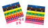 LEARNING ADVANTAGE Fraction/Decimal Tiles, Set of 51, Double-Sided Rainbow Tiles