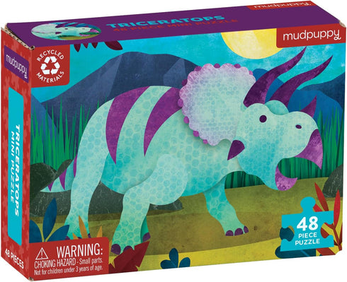 Mudpuppy Triceratops Mini Puzzle