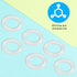 Fukaisu 6pcs O-Rings for Medela Harmony Manual Breast Pump, Rubber Gasket Replacement Parts for Hand Breast Pump Handle