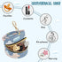 Cloud Round Pacifier Storage Case with Zipper, Portable Pacifier Case for Travel, Diaper Bag & Purse, Pacifier