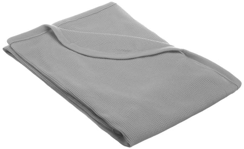 TL Care 100% Cotton Thermal Waffle Swaddle Blanket - Soft, Breathable & Stretchy, Gray, 30" x 40"