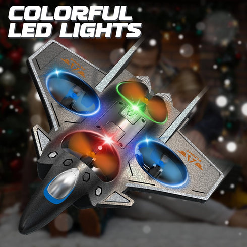 Snugzy 8-16, 360 Foam RC Plane Remote Control Airplanes for Kids Flip Stunt Roll RC Airplane with Colorful Lights