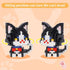 Sets, 6 Mini Cat Building Block Styles Cute Cat Model Micro Building Blocks Mini Animal Building Blocks Toys Party