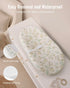 Blissful Diary Muslin Baby Changing Pad with Waterproof Lining Foam, Baby Changing Table Pad with Cover for Dressers