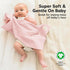 Organic Burp Cloths for Baby Girl, Boy - 6-Pack Large Super Absorbent Cotton Burp Cloths for Newborns