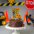 Construction 3rd Birthday Cake Topper for Kids, Truck Excavator Forklift Dump Bulldozer Party Supplies