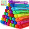 Bubble Wands Party Favors - Pack of 64 Mini Neon Bubble Wands, Non-Toxic Kids’ Bath Toy