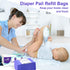 Refills|4 Pack 2772 40% 30% Refills Only Compatible with Dekor Classic Diaper Pail for Diapers(Extra Lengths)Diaper