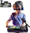 Johehe Rechargeable Kids DJ Mixer with LED Light Show & Karaoke Microphone -