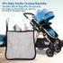 4Pcs Baby Stroller Bag, Oxford Hanging Mesh Organizer, 11.8"x12.5", Black