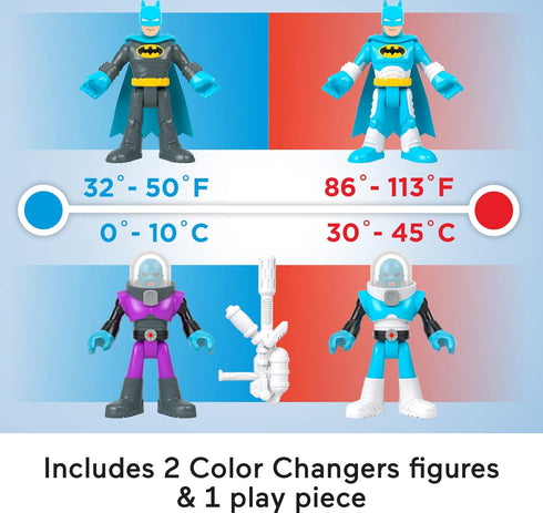 Fisher-Price Imaginext DC Super Friends Color Changers Batman & Mr. Freeze Figure Set for Preschool Kids 3+