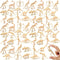 Qiuttnqn 60 Pack Dinosaur Fossil Skeletons, Plastic Dino Bones Toys for Science Play and Party Favors