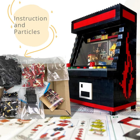 Sets 14+ Nano(1060 Vziimo Fighter Game Micro Blocks for Adults and Teens Building Toys, Creative Bricks Gifts for Game