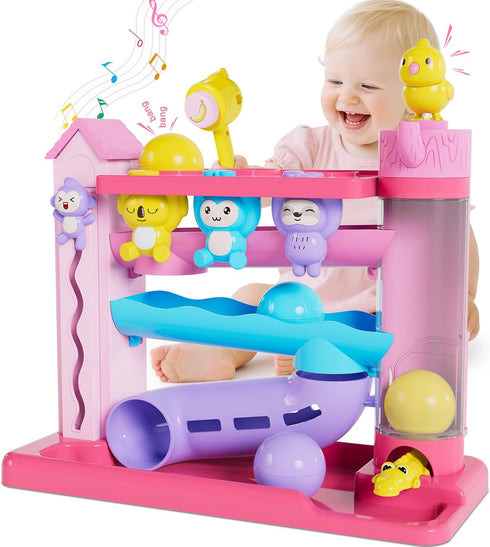 VOILBTOY Musical Toy for 1-2 Year Old Girls,Educational Baby Toys 12-18 Months,Ball Drop