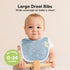 8-Pack 0-24 Organic Baby Bibs for Boys, Girls - Soft Cotton Drooling and Teething Bibs for Baby Girl & Boy, Extra