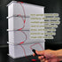 Hot Diecast Wheels Display Case - 1/64 Scale Model Car Display with LED Light and Acrylic Cover, 6 Parking Spaces