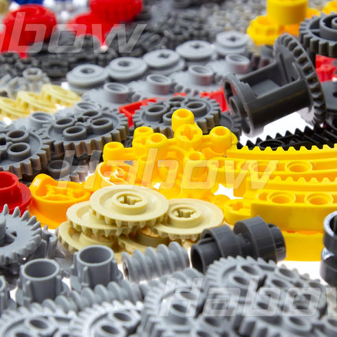 233pcs Technic-Parts, Compatible with Lego-Technic, Gears, Axle-Pin-Connector, MOC Pieces for Replacement