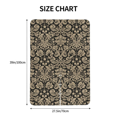 Hcpwzrf Black and Tan Damask Pattern Baby Car Seat Cover & Nursing Cover - Breathable Stretch Multi-Use Cover