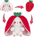 MIAODAM Strawberry Bunny Plush Toy-Soft Huggable Stuffed Animal for Kids & Collectors,