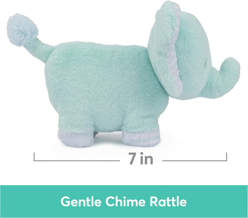 GUND Baby Safari Friends Collection Plush Elephant with Chime, Sensory Stuffed Animal for Babies, Teal
