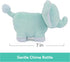 GUND Baby Safari Friends Collection Plush Elephant with Chime, Sensory Stuffed Animal for Babies, Teal