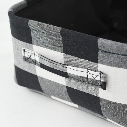 INough Christmas Buffalo Plaid Storage Basket, Collapsible Toy Box for Kids, Baby/Office/Bedroom, Farmhouse Decor.