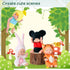 6 Sets 4 Inch Mini Reborn Baby Dolls with Animal Clothes, Realistic Baby Doll Set for Kids 3+